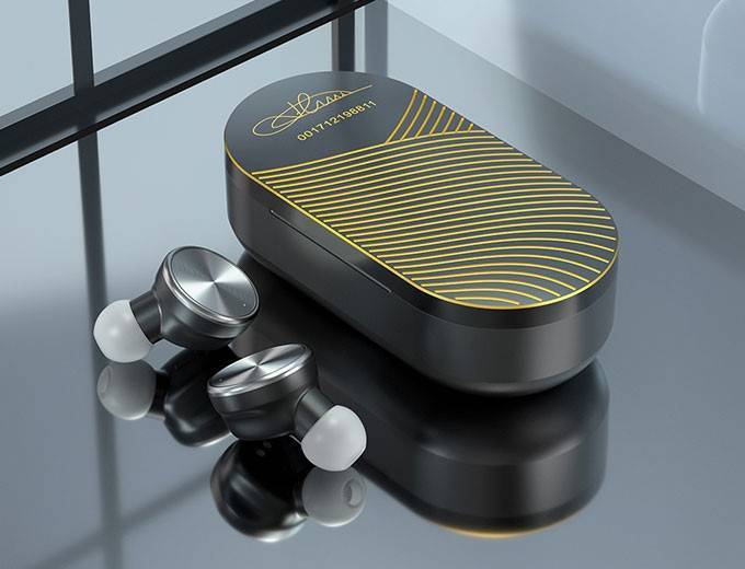 數(shù)碼藍(lán)牙耳機(jī)產(chǎn)品渲染